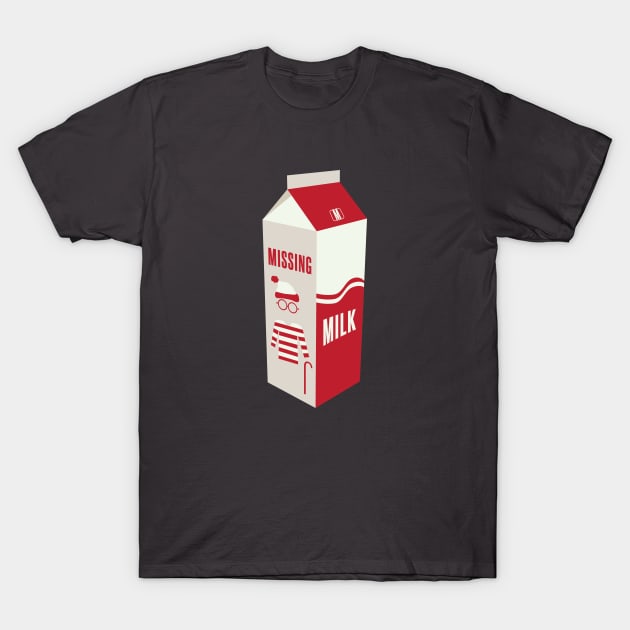 Missing Milk Carton T-Shirt by PodDesignShop